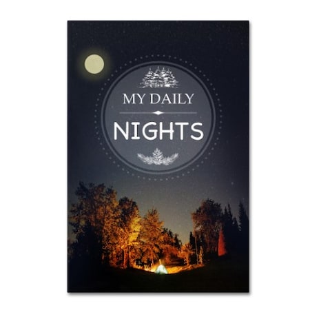 Jean Plout 'My Daily Nights' Canvas Art,12x19